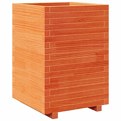 vidaXL Jardinière cire marron 50x50x72,5 cm bois de pin massif