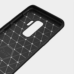 Wewoo Coque noir pour Samsung Galaxy S9 + Texture de fibre de carbone brossé Soft TPU Anti-skip Housse de protection arrière, petite quantité recommandée avant Galaxy S9 Plus de lancement pas cher