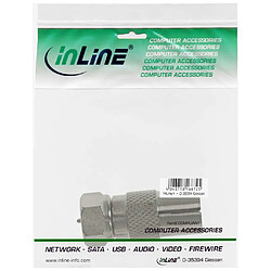 Avis InLine Adaptateur Connecteur F (SAT) sur IEC-prise femelle (Antenne)