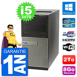 PC Dell 3010 MT i5-3470 RAM 8Go Disque Dur 2To HDMI Windows 10 Wifi - Occasion