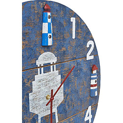 Acheter BATELA Horloge en bois Phare 50 cm.