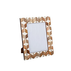 Cadre photo Romimex Marron Beige Bois Résine 15 x 20 x 2 cm