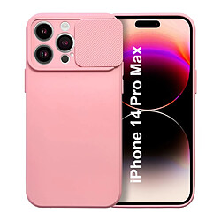 Coque Cam Slide couleur Rose Pour iPhone 14 Pro Max Little Boutik©