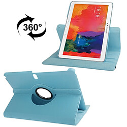 Wewoo Housse Étui bleu pour Samsung Galaxy Tab Pro 10.1 / T520 bébé 360 degrés Rotatif Litchi Texture en cuir avec 2-angle affichage support