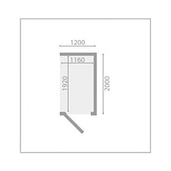 Maison De La Tendance Abri de jardin CLONER en bois épicéa 200x120 cm H. 224 cm