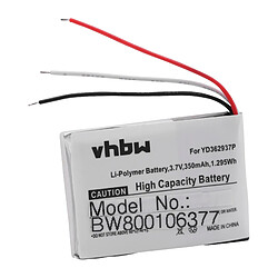 vhbw Batterie 350mAh pour télécommande de GoPro Wi-Fi, ARMTE-001 remplace YD362937P.