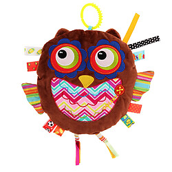 Poussette de bébé de poussette de landau de bébé accrochant des jouets en peluche chouette brune