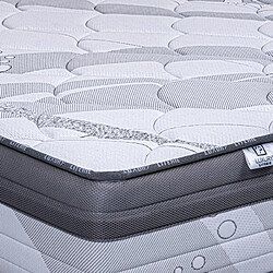 Avis LUXURY LITERIE Matelas Relax (26cm), Ressorts Ensachés, Mousse Haute Densité, Indépendance du Couchage, Soutien ferme, Face été/hiver, 140x190cm