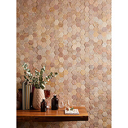 Avis Pegane Carrelage mosaïque (Boite de 1m²) /Plaque de mosaïque mur et sol en marbre naturel coloris rose - 33 x 33 cm