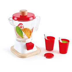 Hape Blender pour smoothie avec fruits en bois et feutrine et deux verres