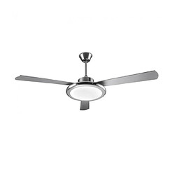 Leds C4 Plafonnier ventilateur Bahia Métal,plastique,contreplaqué Nickel satiné