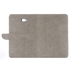 Wewoo Housse Étui gris pour Samsung Galaxy Tab A 10.1 2016 / P580 simple style en cuir flip horizontal avec titulaire et fentes cartes porte-monnaie pas cher