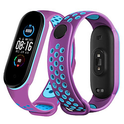 PHONECARE Bracelet SportyStyle pour Xiaomi Mi Band 6 / Mi Smart Band 6 - Violet / Bleu