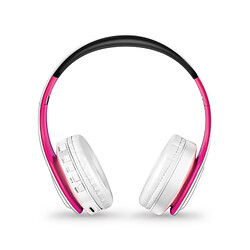 Avis Wewoo Casque sans fil Bluetooth Écouteur Stéréo Pliable Sport Microphone Lecteur MP3 mains libres (Rose noire)