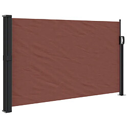 vidaXL Auvent latéral rétractable marron 120x600 cm