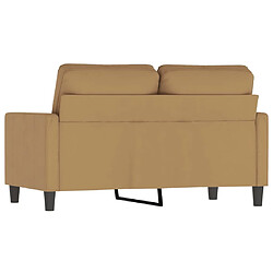 Maison Chic Canapé à 2 places,Sofa de Salon,Canapé droit Marron 120 cm Velours -GKD324536 pas cher