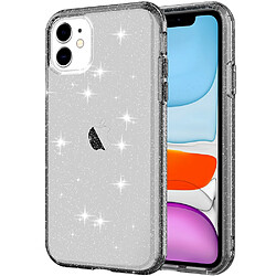 Coque en TPU antichoc transparent noir pour votre iPhone 11 6.1 pouces