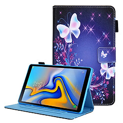 Etui en PU + TPU avec support et porte-carte Papillons colorés pour votre Samsung Galaxy Tab A8 10.5 2021 SM-X200/X205