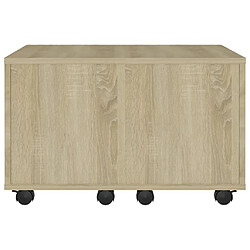 Acheter vidaXL Table basse chêne sonoma 60x60x38 cm bois d'ingénierie