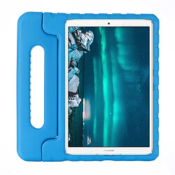 Coque en TPU mousse EVA antichoc avec support bleu pour votre Huawei MediaPad M6 10.8 pouces