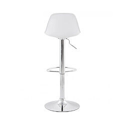 Kokoon Design Tabouret de bar design SUKI WHITE 39x42x104 cm pas cher