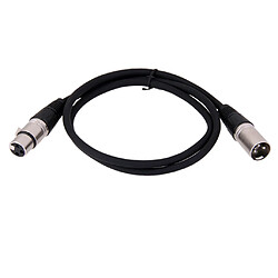 XLR Mâle vers Femelle Equilibre 3pin MIC Blindé Microphone Audio Câble 1m pas cher