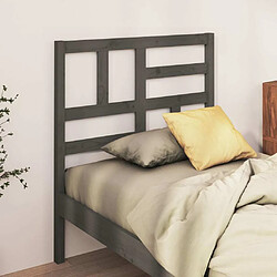 Avis Maison Chic Tête de lit scandinave,Meuble de chambre Gris 106x4x104 cm Bois massif de pin -MN43127