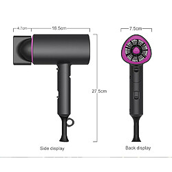 Universal Sèche-cheveux pliable 1800W puissant sèche-cheveux air chaud/froid salon et sèche-cheveux domestique siège conducteur | Sèche-cheveux (blanc)