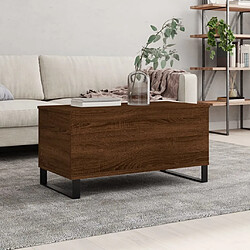 Maison Chic Tabls basse,Table Console pour salon Chêne marron 90x44,5x45 cm Bois d'ingénierie -MN47779