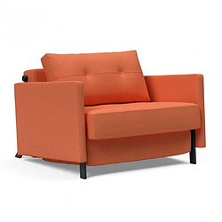 Inside 75 INNOVATION LIVING Fauteuil design SOFABED CUBED 02 ARMS Argus Rust convertible lit 200*90cm