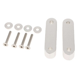 ajustement universel pratique en alliage d'aluminium hotte intercalaire risers set kit silver