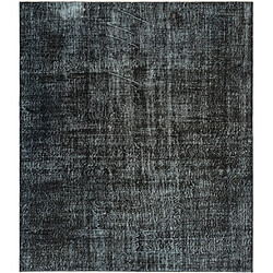 Vidal Tapis de laine 201x173 noir Ultra Vintage