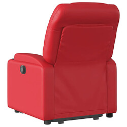 Acheter vidaXL Fauteuil inclinable Rouge Similicuir