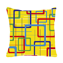 Alter Coussin avec impression numérique, 100% Made in Italy, Coussin de canapé décoratif, amovible et lavable, modèle Rackwick, 40x40x5 cm