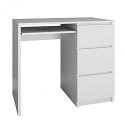 Vivaldi Bureau de Droite Limo Blanc 98 cm