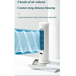 Universal Amélioration du ventilateur de refroidissement d &'air USB de bureau Climatisation portable Affichage numérique LED Rechargeable Multifonction Ventilateur de refroidissement | Ventilateur (blanc)