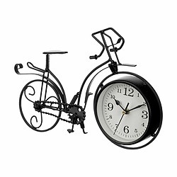 Gift Decor Horloge de table Bicyclette Noir Métal 33 x 22,5 x 4,2 cm (4 Unités)