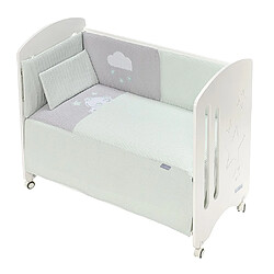 Interbaby Parure de lit 3 Pcs. Nid d'abeille Mod. Viggo Vert