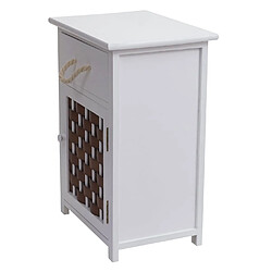 Acheter Decoshop26 Commode polyvalente armoire avec tiroir 55x39,5x28,5 cm polyrotin marron bois blanc 04_0006503