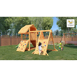 Aire de jeux en bois Buffalo Spider multifonctions de chez Fungoo pas cher