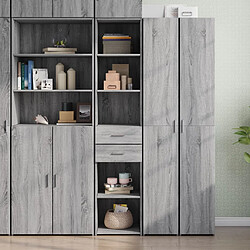 vidaXL Buffet haut sonoma gris 40x42,5x185 cm bois d'ingénierie