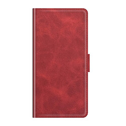 Etui en PU fermoirs magnétiques doubles avec support, rouge pour votre Realme GT Neo2