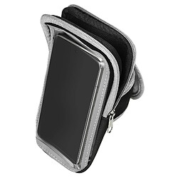 Avizar Brassard sport néoprène noir Multi-rangements Smartphone taille 3XL