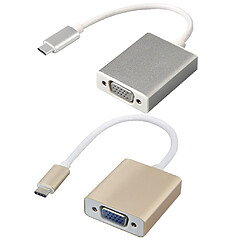 Avis Type C À VGA Adaptateur Hub Vidéo Convertisseur Pour Macbook Splitteur Adapter