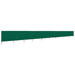 vidaXL Paravent 9 panneaux Tissu 1200 x 120 cm Vert