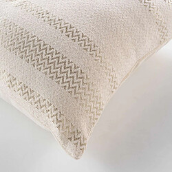 Avis Douceur D'Interieur Coussin déhoussable ALTHA - Coton jacquard - 40 x 40 cm - Ecru