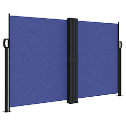 Maison Chic Auvent latéral rétractable | Store latéral | Brise-vue latéral bleu 140x600 cm -GKD76417