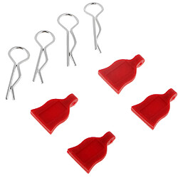 Pièces de rechange de boucle de coquille en métal de voiture de RC pour la dérive de 1/10 RC / voitures routières rouge pas cher