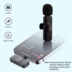 Yonis Microphone Sans Fil Pour iPhone Enregistrement