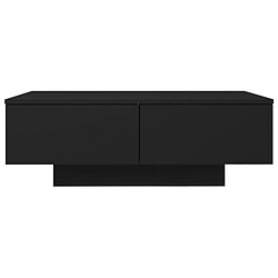 Acheter vidaXL Table basse Noir 90x60x31 cm Aggloméré